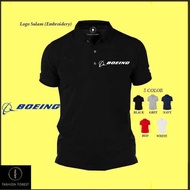 Microfiber Quick dry Jersi Jersey Baju logo Sulam Polo T Shirt Embroidery BOEING FOR MEN & WOMRN Dry