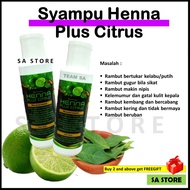 SYAMPU HENNA PLUS CITRUS susuk manja / syampu rambut / rambut beruban / rambut putih/ hitamkan rambu