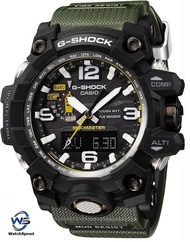 Casio G-Shock GWG-1000-1A3 Mudmaster Tough Solar Black and Green 200M Men's Watch GWG1000-1A3