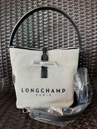 รับประกันแท้💯 LC Longchamp ROSEAU Bucket Bag S - Beige