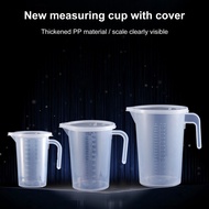 WINDYCAT 500ml/1000ml/2000ml Heat-resistant Measuring Cup Strong Toughness Plastic Clear Scale Portable Measuring Jug for Daily Use