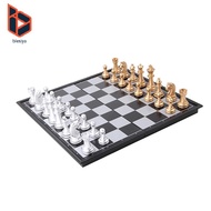 [Blesiya] Magnetic Chess Set,  Chess Set Chess Checkers  Folding Chess Board for Adults