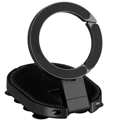 MagLock Suction Cup Phone Suction Mount Magnetic Phone Holder Desktop Stand for Iphone 17 16 15 Andr