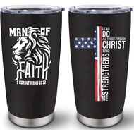 Hadiah Kristian Krismas untuk Lelaki Tumbler 20oz, Hadiah Keagamaan Xmas untuk Lelaki, Hadiah Pembap