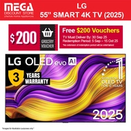 LG OLED55G5PSA 55" OLED EVO G5 4K SMART TV | Free Wallmount | Free $200 Grocery Vouchers Redeem From