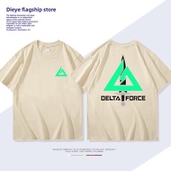 DIEYIN | Delta Force Game-Themed Tactical Logo Cotton Short Sleeve T-Shirt