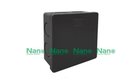 กล่องพักสาย บ๊อกพักสายสีดำ NANO 2x4 4x4 สีดำ สำหรับบ๊อกลอยทึบแบบจั้มสายไฟสีดำ แบรน์นาโน