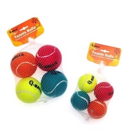Dog Toy Set Q-MONSTER Thick Walled Natural Ruer Squeak Chew Dogs Tennis Interactive Boy Balls for Tr