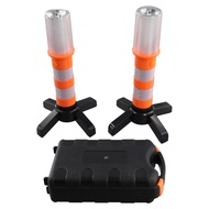 New Tech <br>2Pcs LED Emergency Road Flash Flare Roadside Beacon Safety Strobe Warning