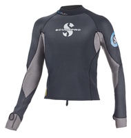 SCUBAPRO Everflex Men's Diving Long Sleeve Top 1.5mm - Black