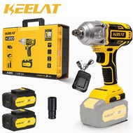 KEELAT KID006 600N.M Electric Impact Wrench Cordless High Torque 1/2"1/4" Screwdriver Drill Heavy Duty Cordless Impact