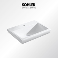 KOHLER Parliament Semi-Recessed Lavatory with Single Faucet Hole K-14715X-1G-0