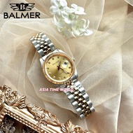 [Original] Balmer 8172L TT-2S Elegance Sapphire Women Watch with Gold Dial Two-Tone Silver and Gold 