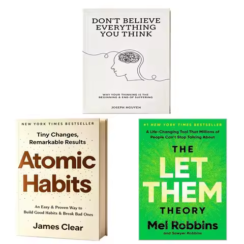 Best Books of English Self Improvement Books:Atomic Habits/The Let Them Theory/Don't Believe Everyth