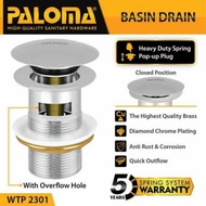 Limited Stock! Paloma Wtp 2301 Siphon Head Sink Drain Pop Up Waste Avur Washbasin Best Seller!!