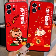 Suitable for opporeno15 Phone Case K13/A96/A97 New Year A6gt Year of the Horse Findx9pro Shock-resis