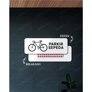 BICYCLE PARKING WRITING 22X8 CM BICYCLE STICK SIGN/ BICYCLE WALL STICK/