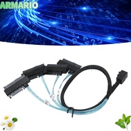 IARMARIOQR SFF 8643 to 4 SAS 29P Cable, 12Gbps High Speed Mini SAS HDD Cable, durable 50cm/1.6ft SFF