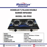 HOMELUX Infrared Glass Top Gas Stove | HD-9900