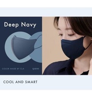 【預購】CLA Slim Fit MB Filter Deep Navy Mask M L size 韓國瘦面口罩 深藍色 中碼 大碼 25個