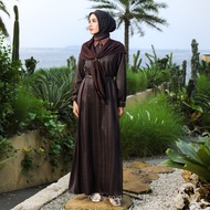 Nobby Elsha Dress Gamis Wanita Motif A Line Bahan Freemax