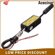 ACECINAR FM Converter, 12V Plastic Car FM Expander, Durable FM 76-90 Mhz Black Car Frequency Changer