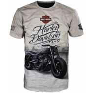 ■ Áo phông 3d mới harley davidson tay ngắn nam giới lỏng lẻo trẻ em hàng đầu