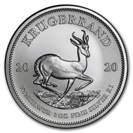 2020 South African Krugerrand 1 oz .999 Silver Coin BU 1oz