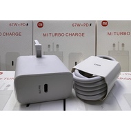 MI Turbo charge Fast Charger 67W + PD (Adapter + Cable)