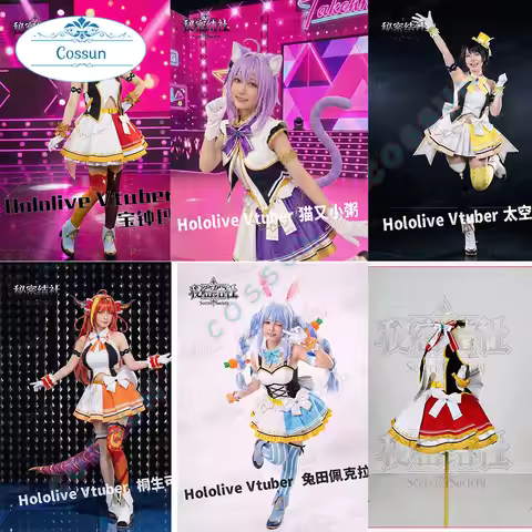 Hololive Vtuber Houshou Marine/Nekomata Okayu /Kiryu Oozora /Subaru Coco/Usada Pekora Cosplay Costum