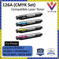 CE310A,11A,12A,13A Black, Cyan, Magenta, Yellow Compatible Laser Toner