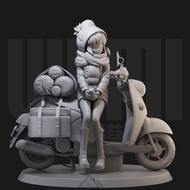 รุ่น Miniature GK White Model 18 ส่วนต่อเนื่อง 3D Printed Action Figure รุ่น 1/24 ของเล่นสำหรับผู้ให