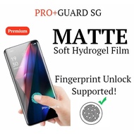 k001[SG SELLER] Premium MATTE Soft Hydrogel Film Oppo Reno 11 Pro 11F 10 Pro+ 8T 8 7 Z 6 5 5z 4 Pro Screen Protector