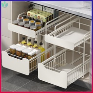 Kitchen Sink Storage Rack Multi-Functional Organizer Rack Spice Rack Pot Cabinet Pull-Out Basket Pul