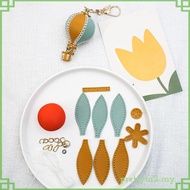 [PrettyiaedMY] Keychain Making Kit DIY Craft Backpack Accessories PU Leather Creative Pre Punched Le