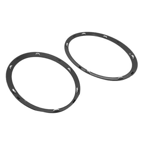 R2-2PCS Headlight Trim Ring Decor Black Car Accessories For 2014-2019 MINI Cooper S F55 F56 F57