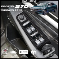 PROTON S70 Window Panel Sticker Gear Panel Cover Protective Carbon Fibre Sticker Door Anti-Kick Mat 
