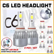 💡 C6 Original Headlight 6000K LED H1 H3 H4 H7 H11 9005 9006 Fog Light Bulb Fog Lamp 2pcs 🎁 FREE LED 