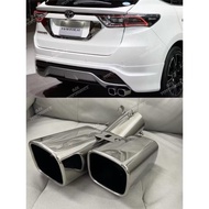 Toyota Harrier Xu60 Car Muffler Exhaust Tip Pipe Twin Tip Tailpipe End Pipe Tip Paip Ekzos Kereta