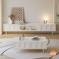 6ft/8ft TV Cabinet Cream white TV Cabinet Floor-standing TV cabinet /TV Media Storage Cabinet/落地式电视柜