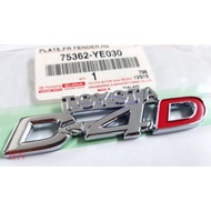 Genuine 1 Piece Logo Door Sticker Toyota D-4D Chrome Plated Hilux Tiger d4d Sign Symbol