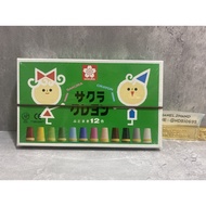 New CHANEL2HAND99 Crayons Colored Pencils From Japan Sakura 12colors LY12R Color crayon Futoshimaki 