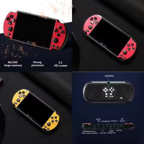 B03F Video Game Console 5.1 Inch Portable Game Consoles Built-in 10000 Retro Gaming Video Console Ar