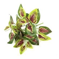 1 Bouquet With 7 Forks Artificial Perilla Leaves