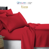 Viano New Solid Collection Bedsheet Set - Blood Red 880TC