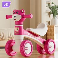 JOYNCLEON Children's Balance Bike 1-4 Year Old Four Wheel Skating Bike Baby Scooter Non Pedal Toy Bi