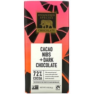 Endangered Species Chocolate, Cranberries, Almonds + Dark Chocolate, 72% Cocoa, 3 oz (85 g)