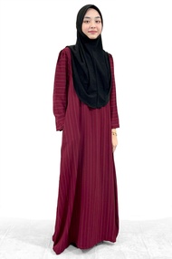 Jubah Tanpa Gosok Jubah Sarah Ironless Muslimah Dress (XS to 6XL)