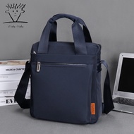 Fido Dido Men's Bag Shoulder Bag Business Briefcase Men's Bag Handbag Vertical Canvas Casual Messenger Bag