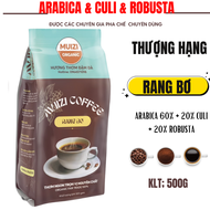 Cà phê hạt nguyên chất ARABICA Rang Bơ 60% ARABICA + 20% CULI + 20% ROBUSTA Loại Thượng Hạng ( 500G